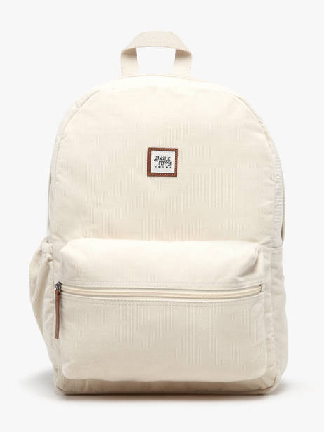 Rugzak 1 Compartiment Basilic pepper Beige delhi BDEH01