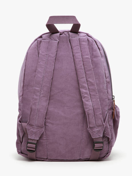 Rugzak 2 Compartimenten Basilic pepper Violet delhi BDEH02 ander zicht 4