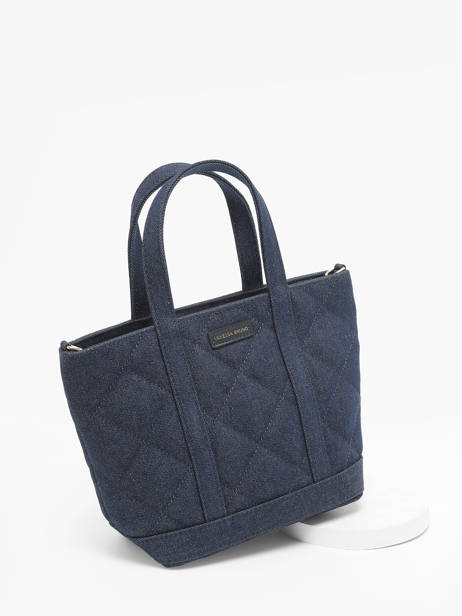 Handtas Cabas Katoen Vanessa bruno Blauw cabas 4V40435 ander zicht 2