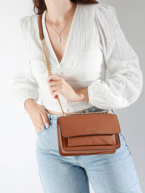 Cross Body Tas Claire Michael kors Bruin claire T4GC7L3T ander zicht 1