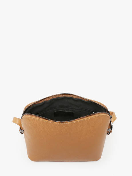 Cross Body Tas Caviar Leder Milano Bruin caviar CA240614 ander zicht 3