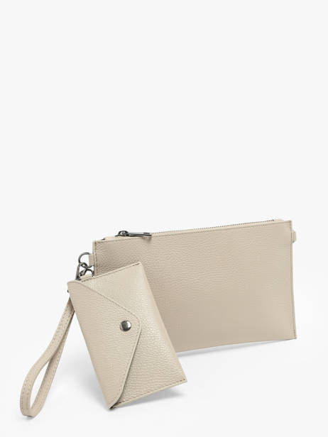 Cross Body Tas Caviar Leder Milano Beige caviar CA240611 ander zicht 2