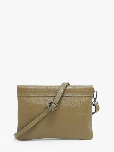 Cross Body Tas Caviar Leder Milano Groen caviar CA22112 ander zicht 4