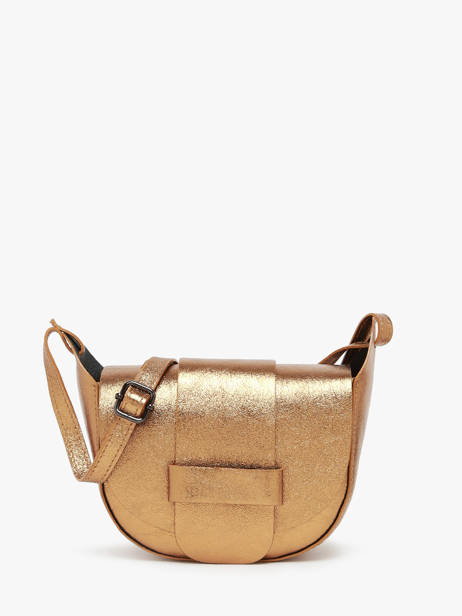 Cross Body Tas Nine Leder Milano Goud nine NI24064