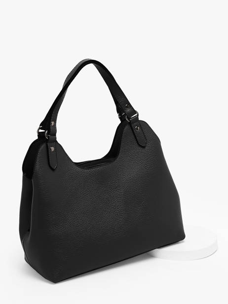 Handtas Caviar Leder Milano Zwart caviar CA24067 ander zicht 2