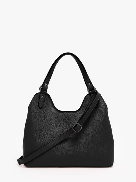 Handtas Caviar Leder Milano Zwart caviar CA24067 ander zicht 4