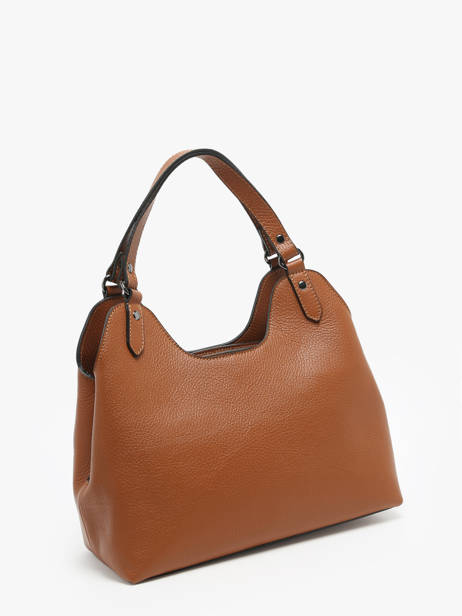 Handtas Caviar Leder Milano Bruin caviar CA24067 ander zicht 2