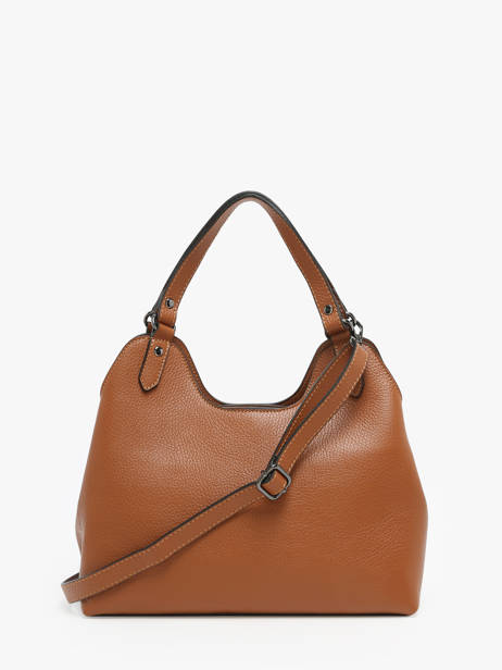 Handtas Caviar Leder Milano Bruin caviar CA24067 ander zicht 4