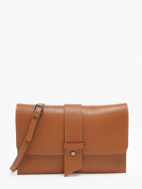 Cross Body Tas Caviar Leder Milano Bruin caviar CA240610