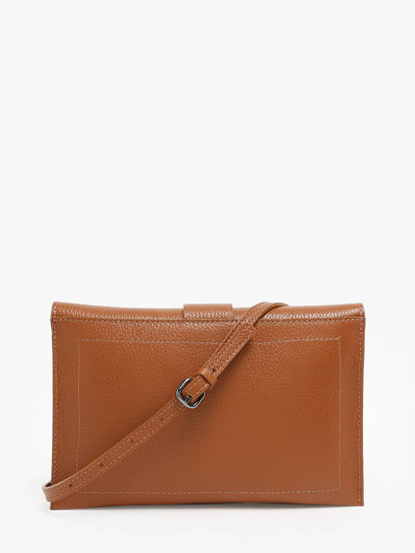 Cross Body Tas Caviar Leder Milano Bruin caviar CA240610 ander zicht 4