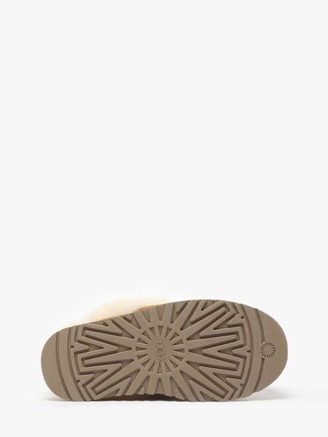 Pantoffels Disquette Met Platformzool Uit Leder Ugg Beige women 1122550 ander zicht 5