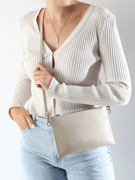 Cross Body Tas Caviar Leder Milano Beige caviar CA240611 ander zicht 1