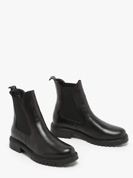 Chelsea Boots Uit Leder Tamaris Zwart women 41 ander zicht 2