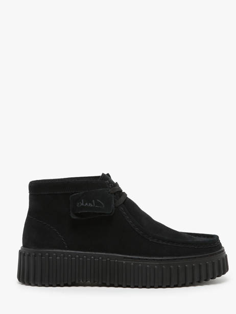 Derby Veterschoenen Torhill Moss Uit Leder Clarks Zwart women 26179360
