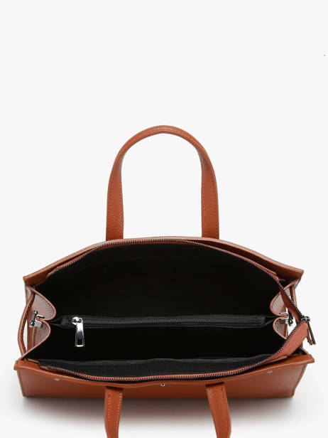 Handtas Caviar Leder Milano Oranje caviar CA24062 ander zicht 3