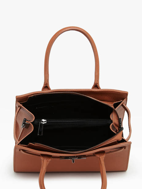 Handtas Caviar Leder Milano Oranje caviar CA24063 ander zicht 3