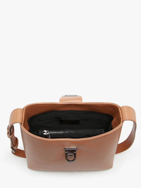 Schoudertas Caviar Leder Milano Bruin caviar CA24064 ander zicht 3