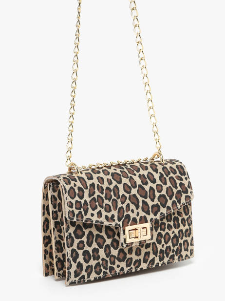 Cross Body Tas Velvet Leopardo Leder Milano Veelkleurig velvet leopardo VL21121 ander zicht 2