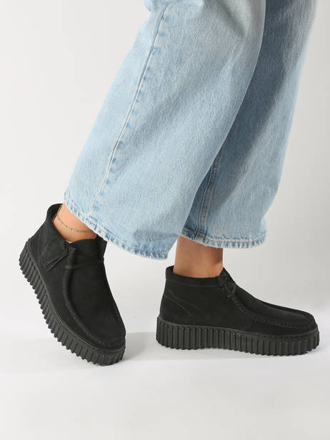 Derby Veterschoenen Torhill Moss Uit Leder Clarks Zwart women 26179360 ander zicht 1