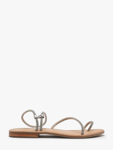 Open Sandalen Uit Leder Les tropeziennes Zilver women HODAXA