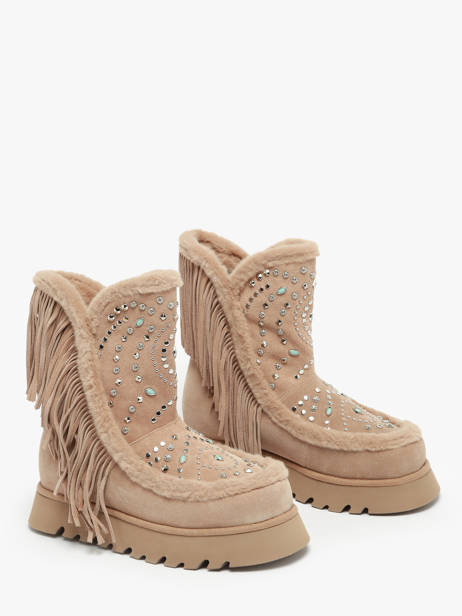 Boots Crosta Uit Leder Alma en pena Beige women I241007 ander zicht 2