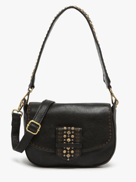 Cross Body Tas Heritage Leder Biba Zwart heritage COD1L