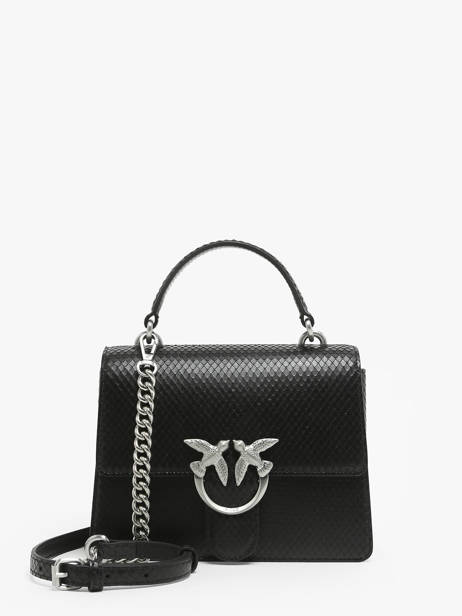 Handtassen Love Bag Icon Leder Pinko Zwart love bag icon A1VF