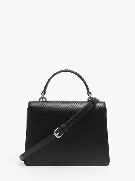 Handtassen Love Bag Icon Leder Pinko Zwart love bag icon A1VF ander zicht 4