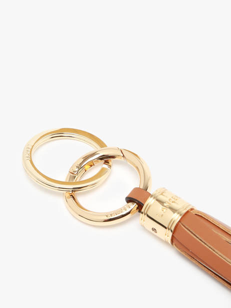 Sleutelhanger Leder Lancel Bruin charms A13093 ander zicht 1