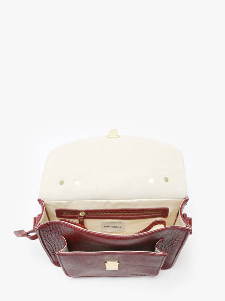 Cross Body Tas La Suite 1960 Leder Paul marius Rood la suite 1960 GEORG960 ander zicht 3
