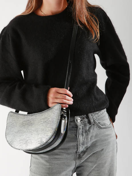 Cross Body Tas Suave Lune Leder Lancaster Zilver suave lune 33 ander zicht 1