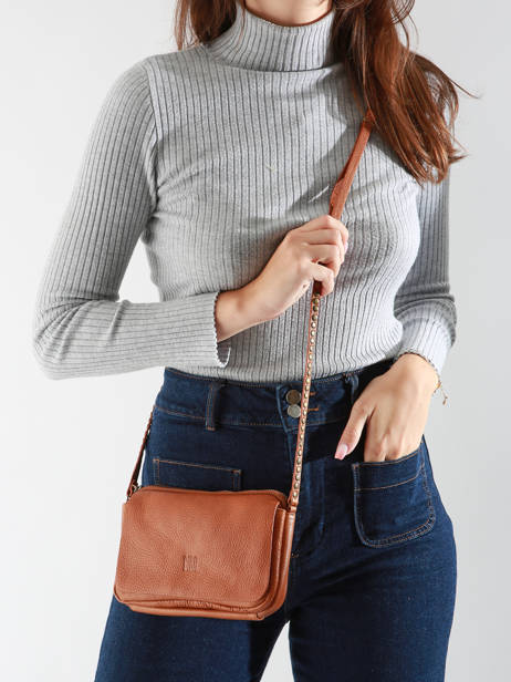 Cross Body Tas Leather Leder Biba Bruin leather BET6L ander zicht 1