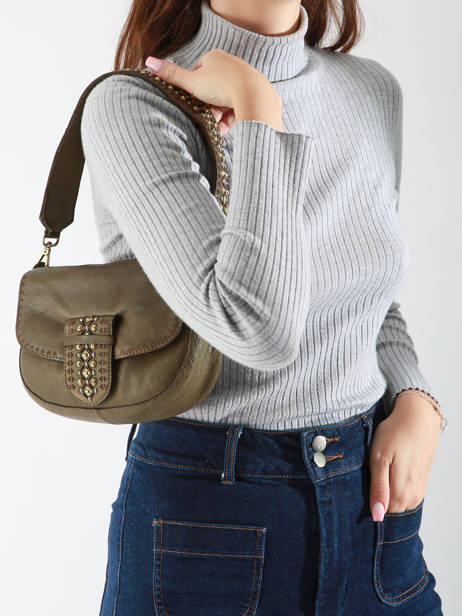 Cross Body Tas Heritage Leder Biba Groen heritage COD1L ander zicht 1