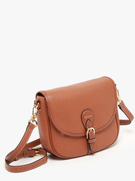 Cross Body Tas Vintage Leder Nat et nin Bruin vintage OLIVIA ander zicht 2