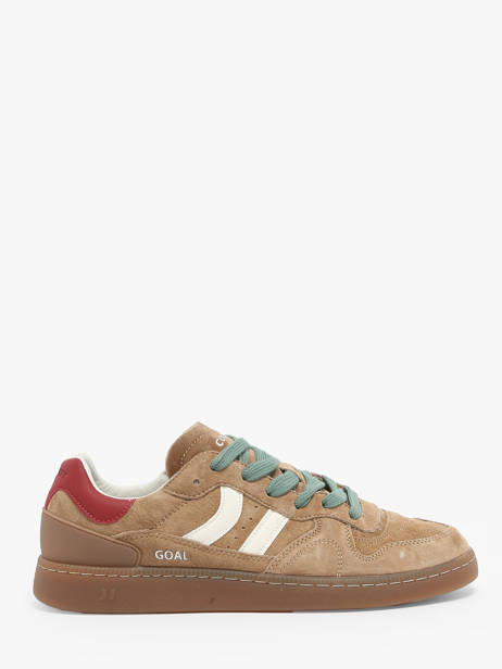 Sneakers Goal Uit Leder Coolway Bruin men 8633595