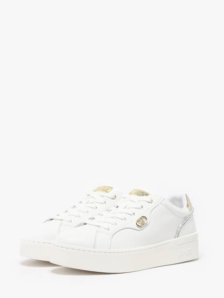 Sneakers Silvia 95 Uit Leder Liu jo Wit accessoires BF4021P0 ander zicht 2
