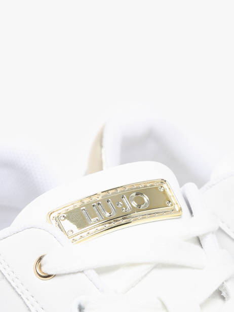 Sneakers Silvia 95 Uit Leder Liu jo Wit accessoires BF4021P0 ander zicht 3