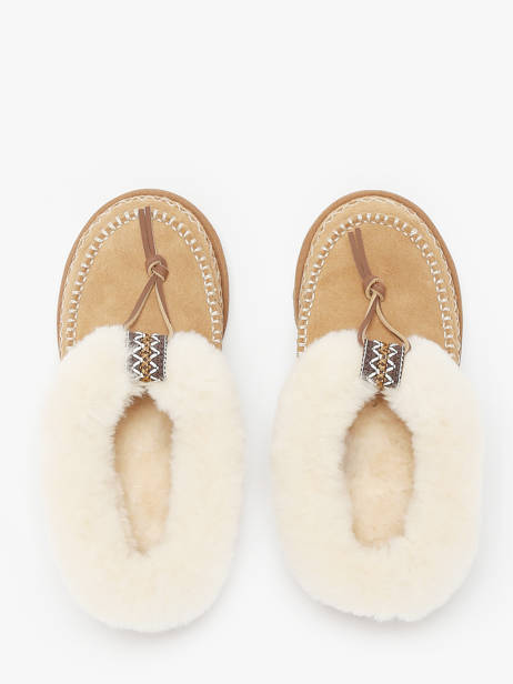 Pantoffels Tasman Alpine Uit Leder Ugg Beige women 1158258 ander zicht 4
