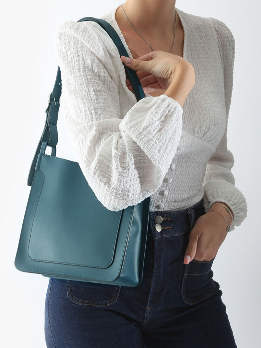 Longchamp Le foulonné box Cross bodytas Blauw
