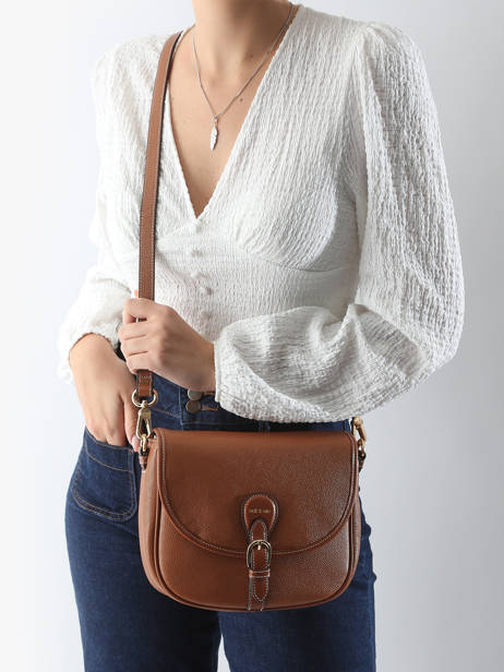 Cross Body Tas Vintage Leder Nat et nin Bruin vintage OLIVIA ander zicht 1