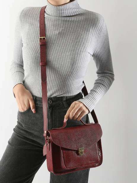 Cross Body Tas La Suite 1960 Leder Paul marius Rood la suite 1960 GEORG960 ander zicht 1