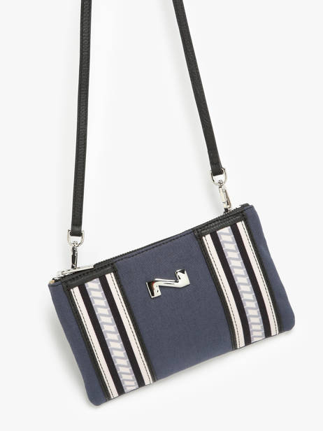Crossbody Tas Noa Canvas En Leder Nathan baume Blauw solar NOA ander zicht 2