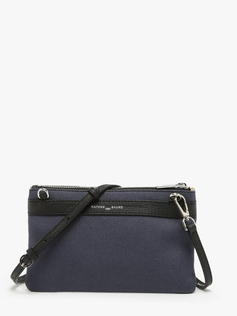 Crossbody Tas Noa Canvas En Leder Nathan baume Blauw solar NOA ander zicht 4