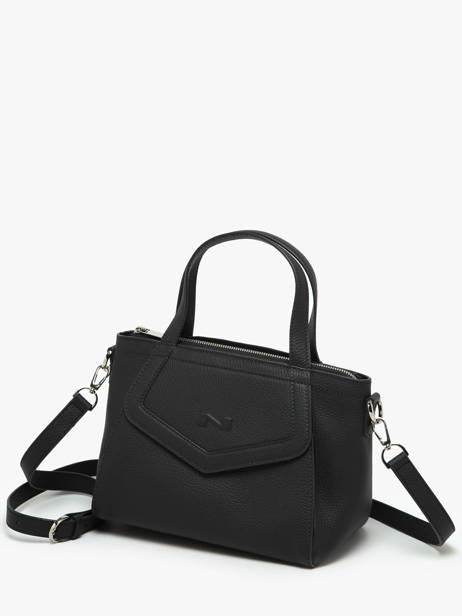 Handtas Cacao Leder Nathan baume Zwart candy 6 ander zicht 2