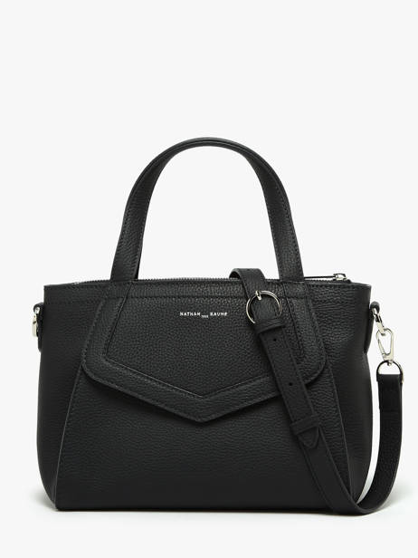 Handtas Cacao Leder Nathan baume Zwart candy 6 ander zicht 4