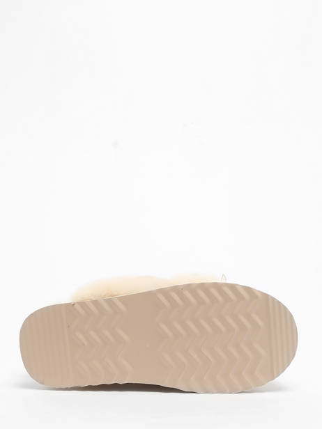Pantoffels Uit Leder Nathan baume Beige women 242N7501 ander zicht 5