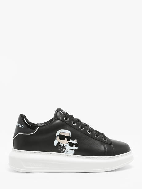 Sneakers Kapri Twin Nft Uit Leder Karl lagerfeld Zwart women KL62524T