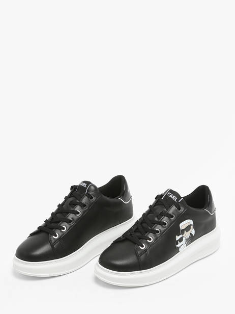 Sneakers Kapri Twin Nft Uit Leder Karl lagerfeld Zwart women KL62524T ander zicht 2