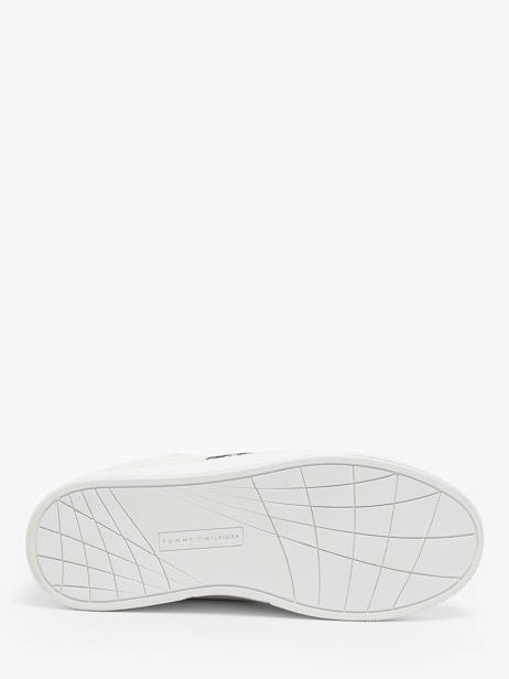 Sneakers Uit Leder Tommy hilfiger Wit women 8110YBL ander zicht 5