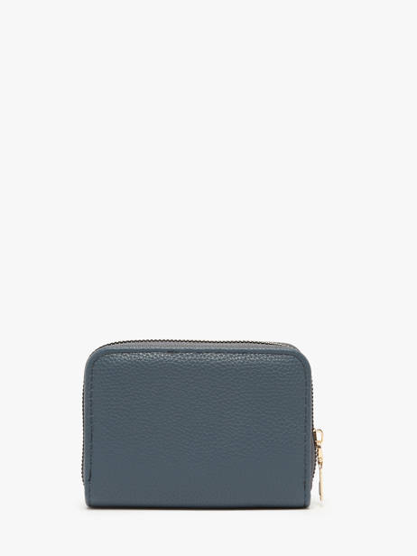 Portemonnee Met Kaarthouder Miniprix Blauw grained 78SM2631 ander zicht 2